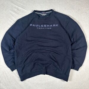 Navy Paul & Shark Yachting Crewneck Sweatshirt - 3XL